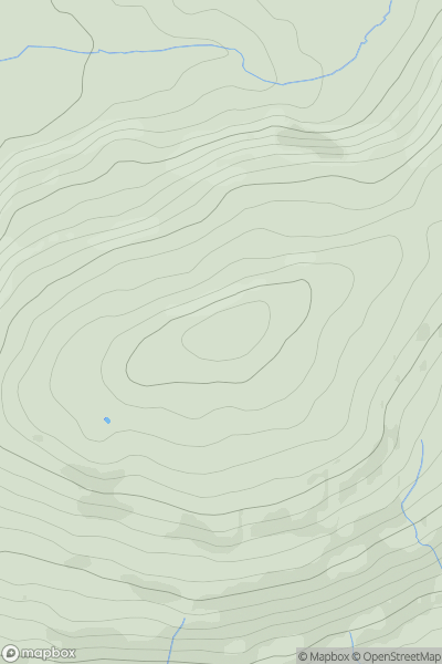 Thumbnail image for Buckland Hill [Llandovery to Monmouth] showing contour plot for surrounding peak